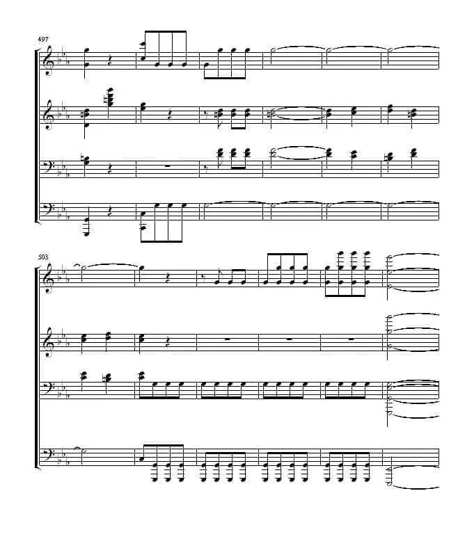 命运交响曲（四手联弹）