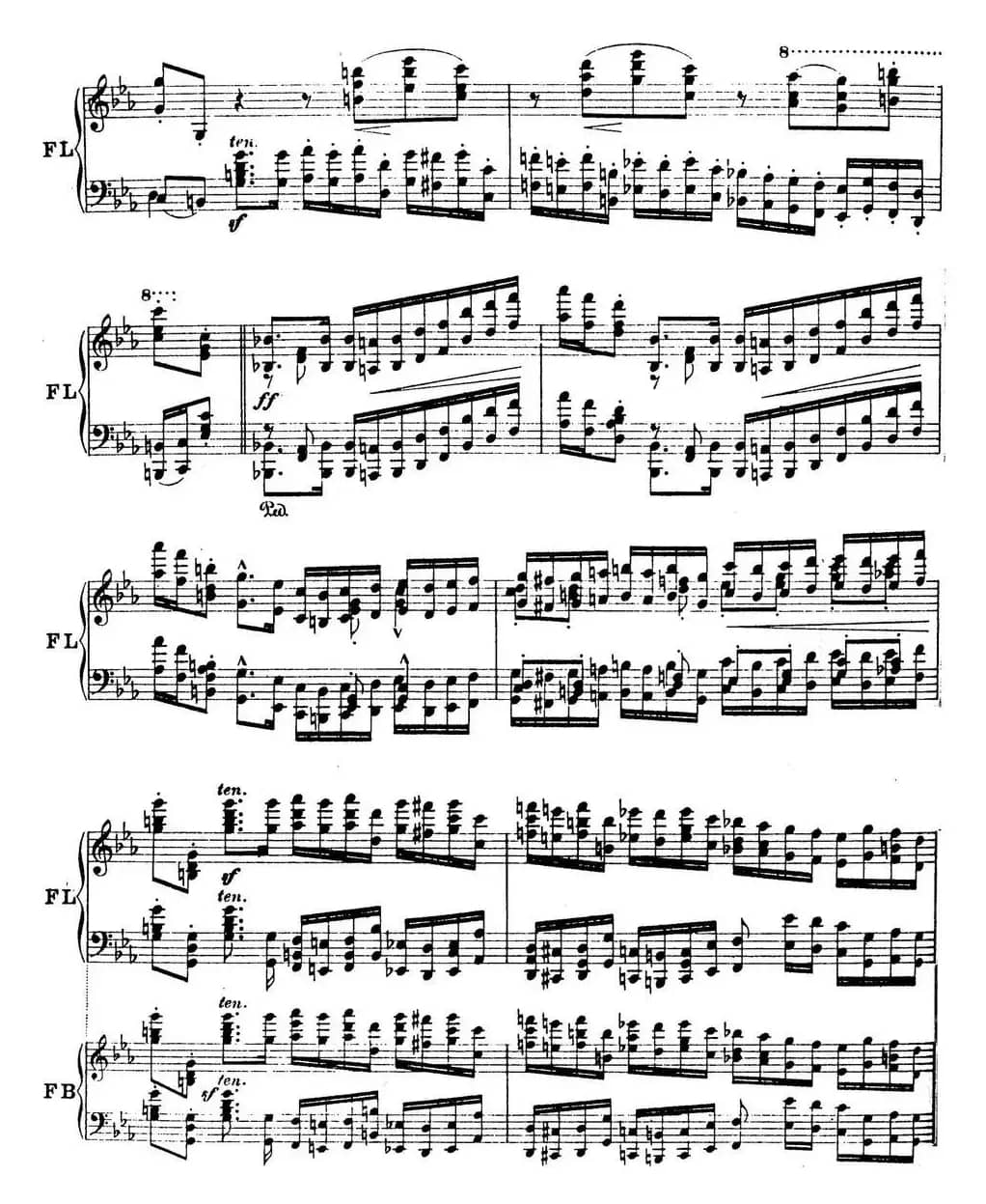 6首帕格尼尼大练习曲（Andantino capriccioso）