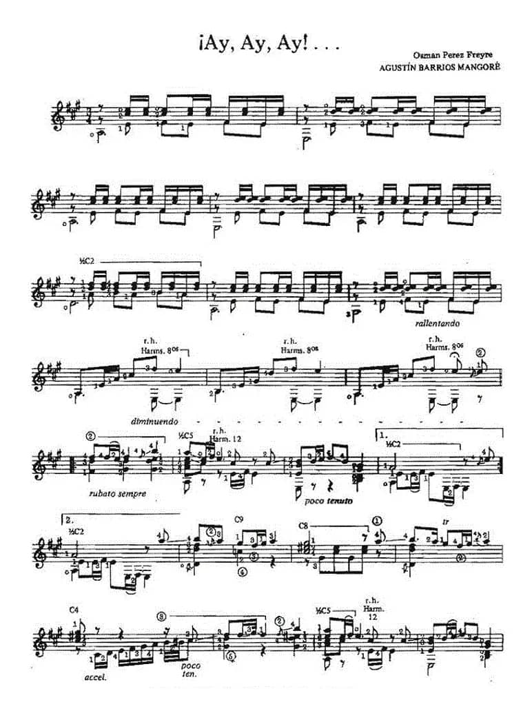 iAy，Ay，Ay！…（古典吉他）