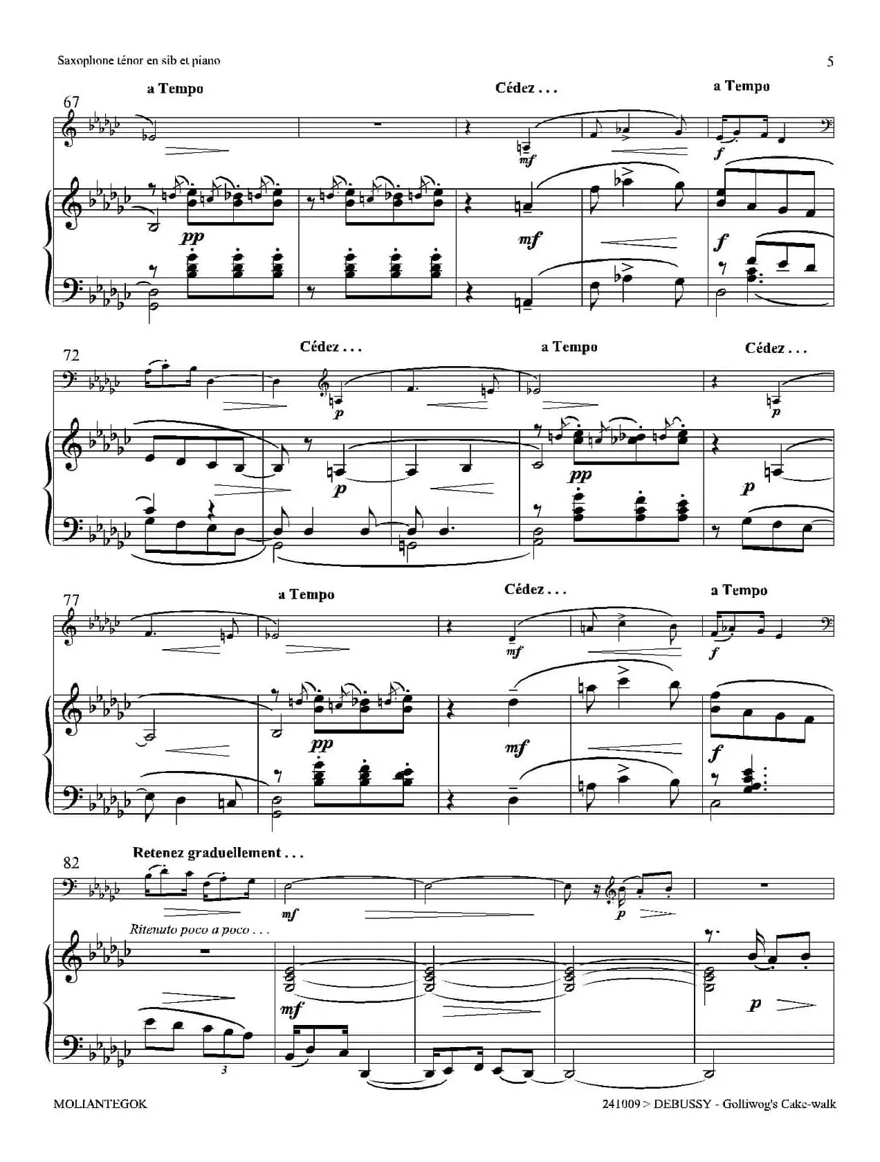 木偶步态舞（次中音萨克斯+钢琴伴奏）