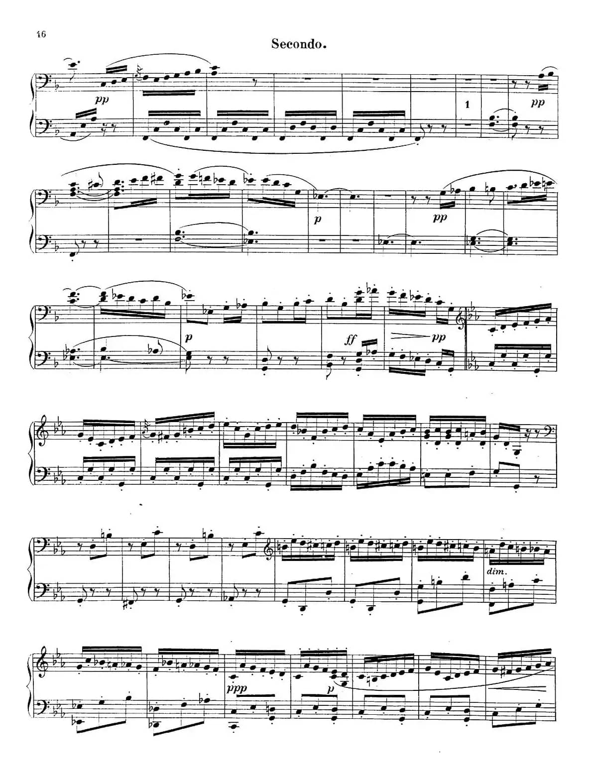 c小调第二交响曲“复活”（Ⅲ）（改编四手联弹版）