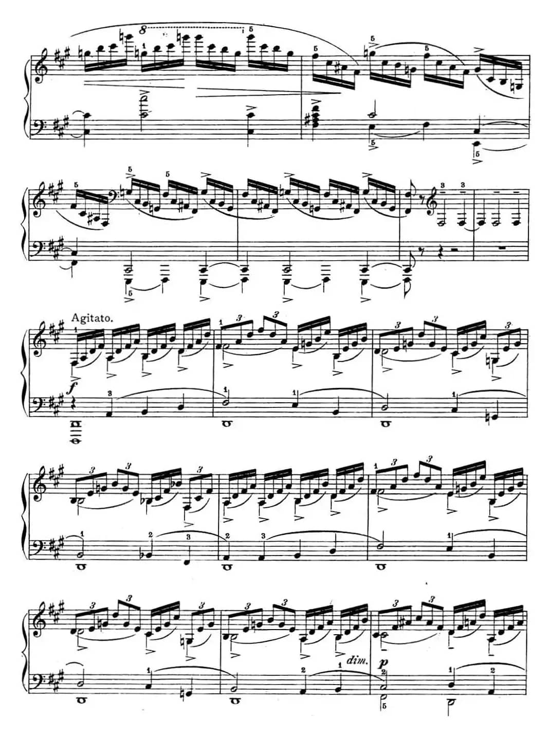 拉赫玛尼诺夫 幻想小品集 Op.3 No.4 小丑 升f小调