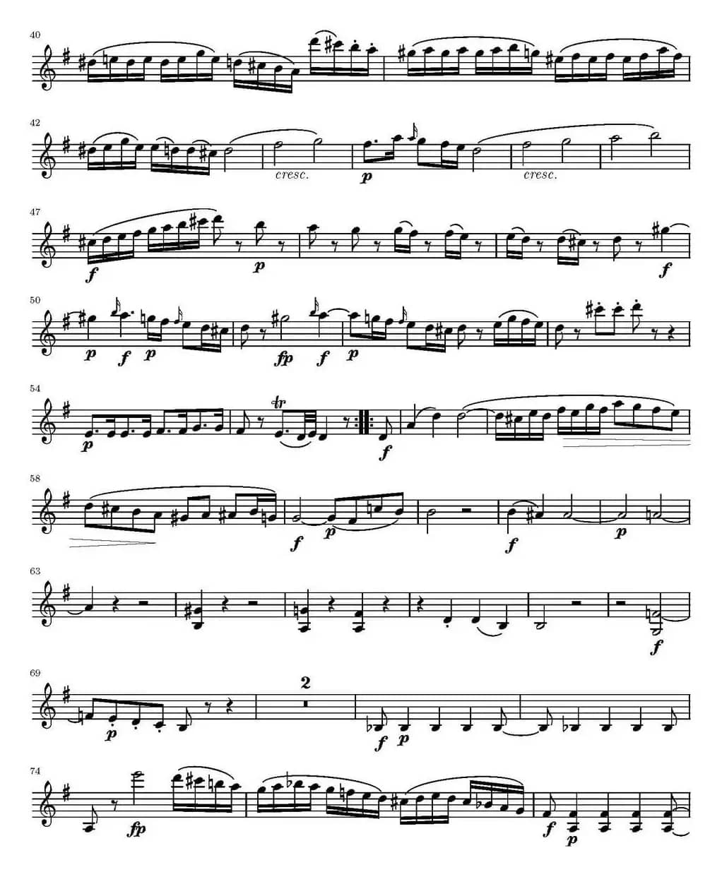 String Quartet KV.387（弦乐四重奏第一小提琴分谱）