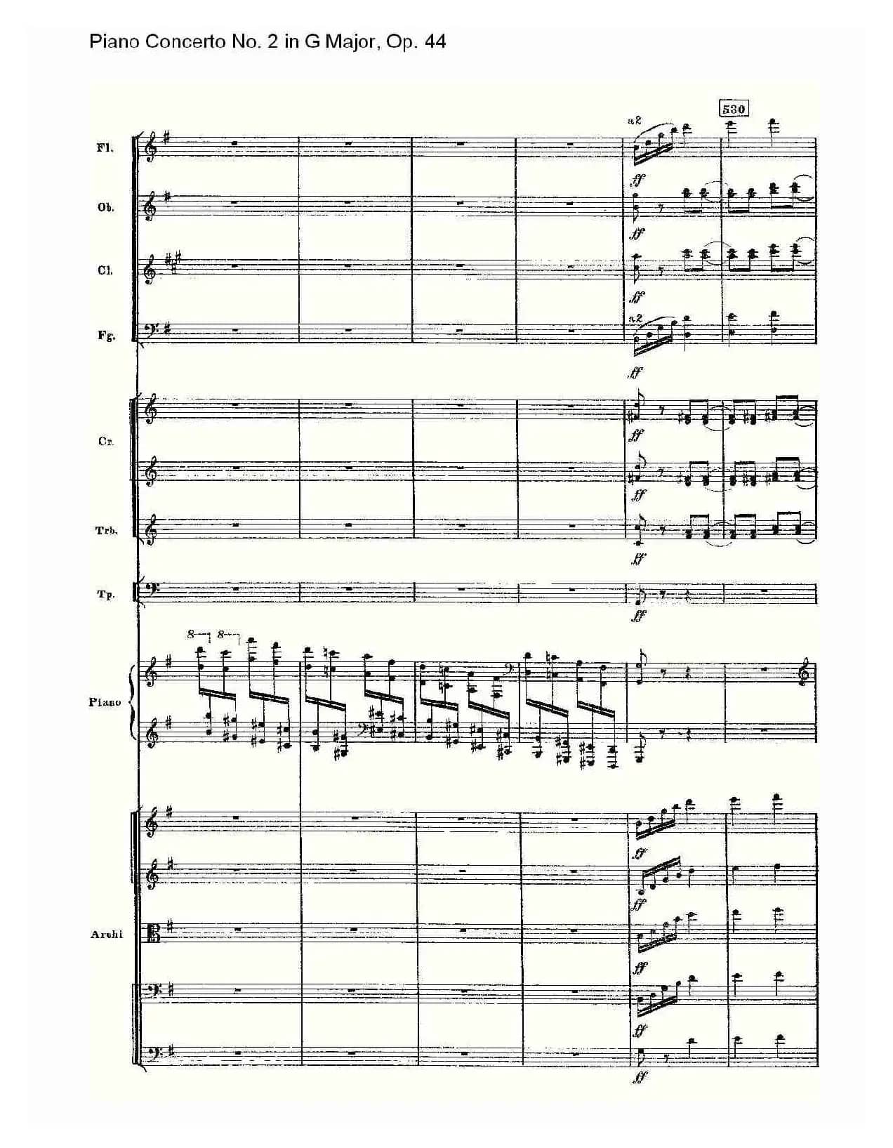 G大调第二钢琴协奏曲, Op.44第三乐章（二）