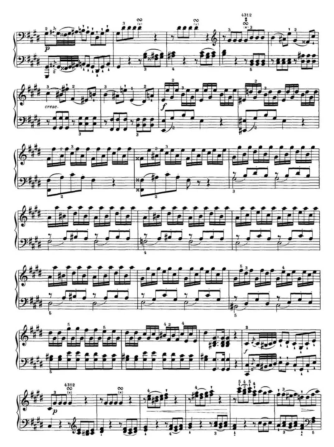 海顿 钢琴奏鸣曲 Hob XVI 36 in C-sharp minor