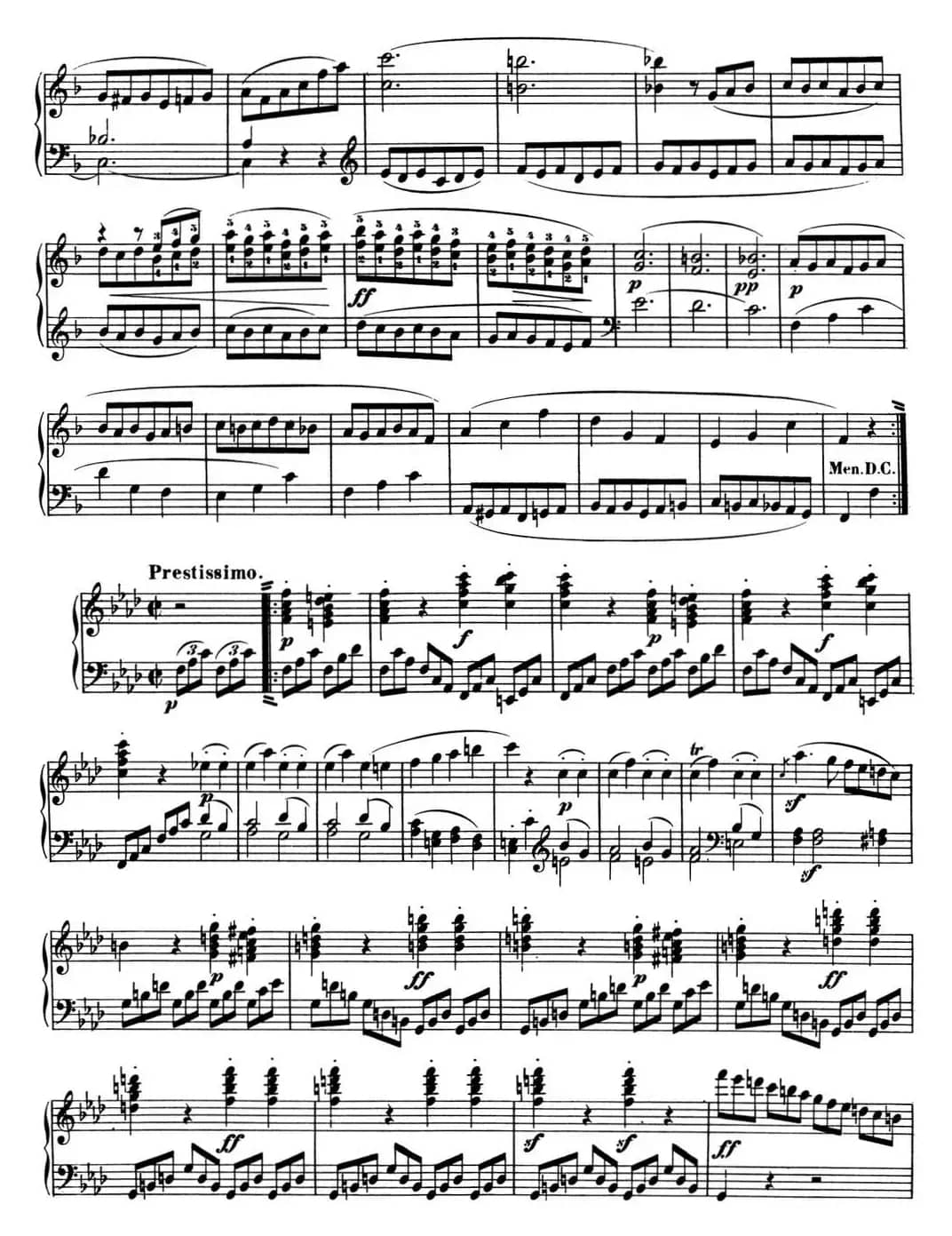 贝多芬钢琴奏鸣曲01 f小调 Op.2 No.1 F minor