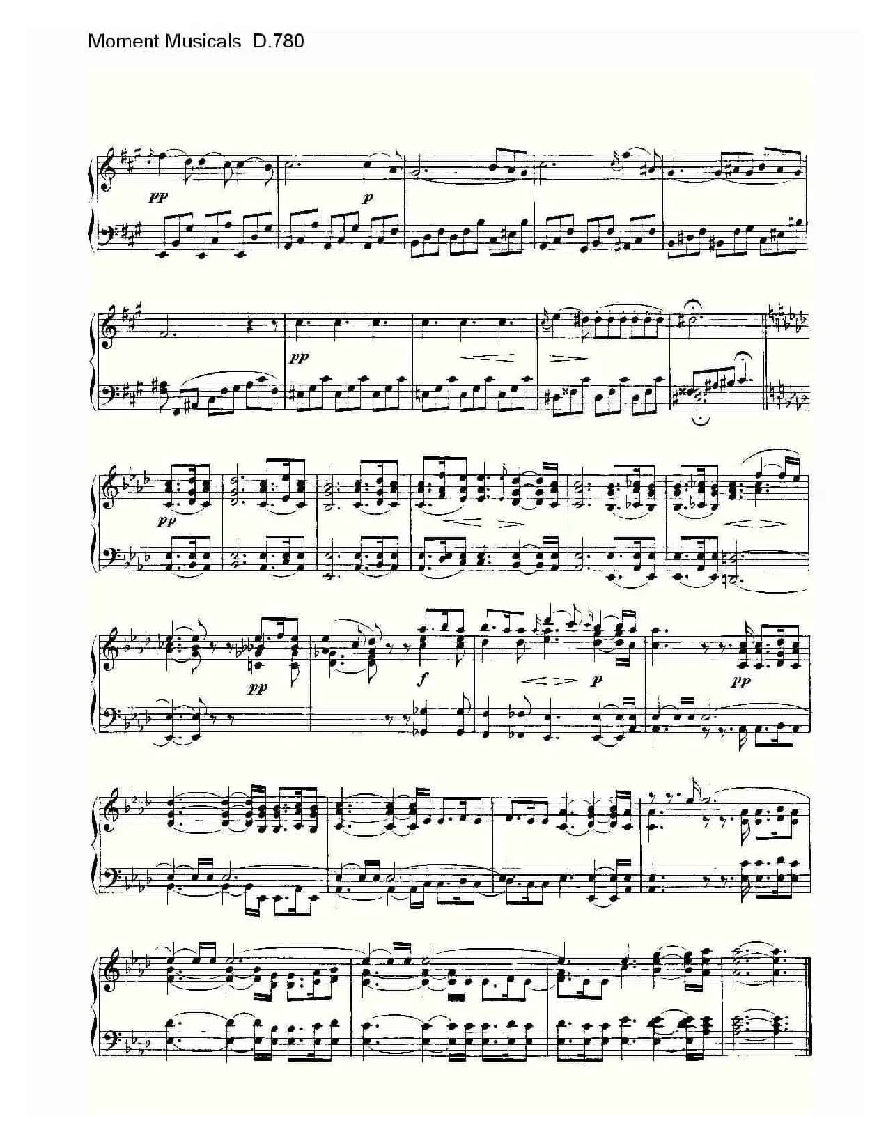 Moment Musicals D.780（6首音乐瞬间）
