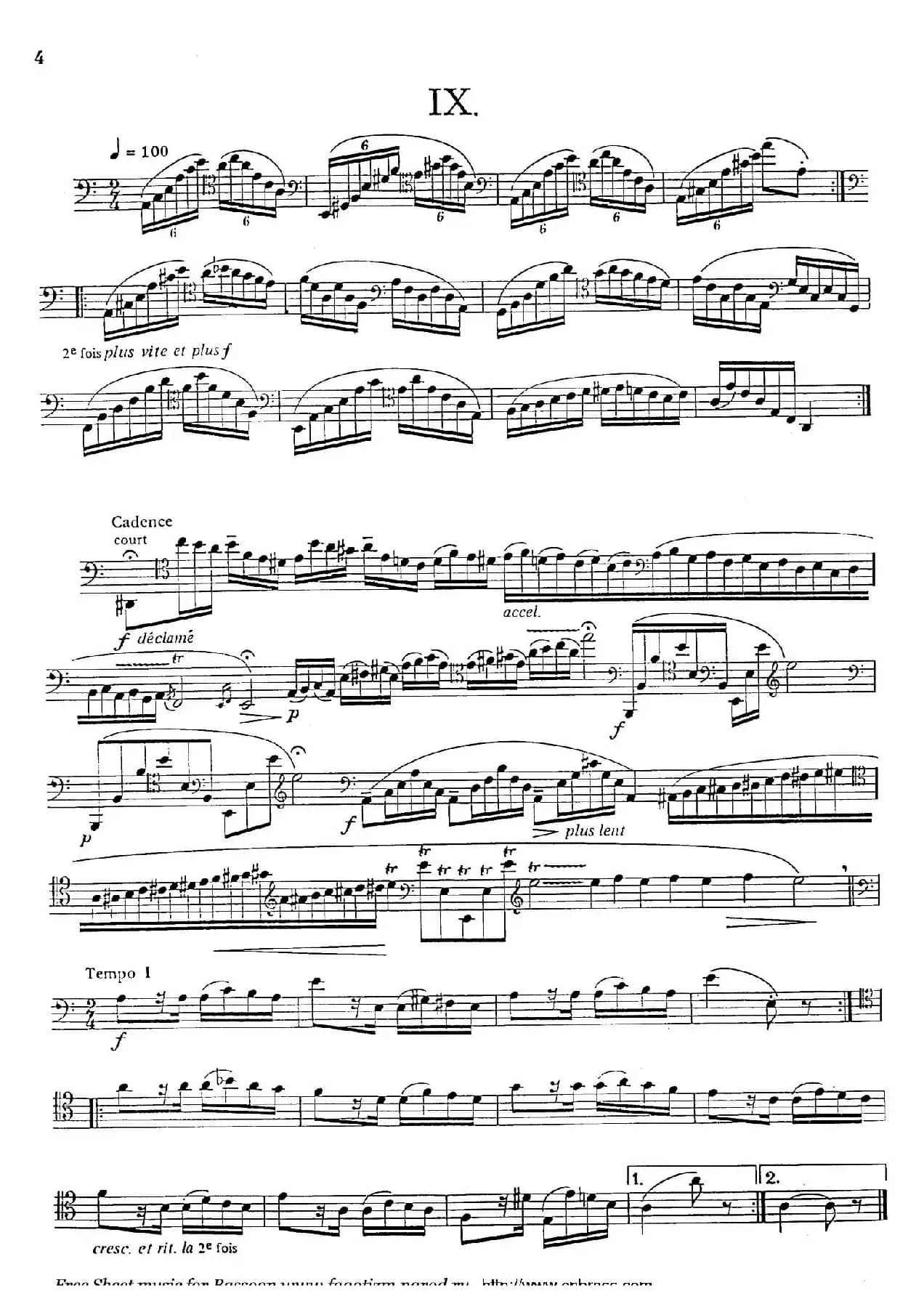 帕格尼尼主题随想(巴松独奏)