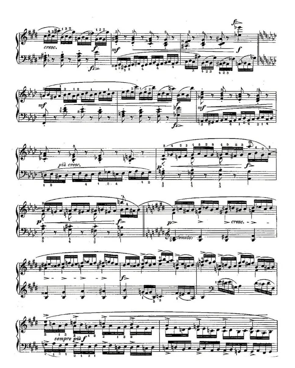 肖邦钢琴练习曲，Op.10之四