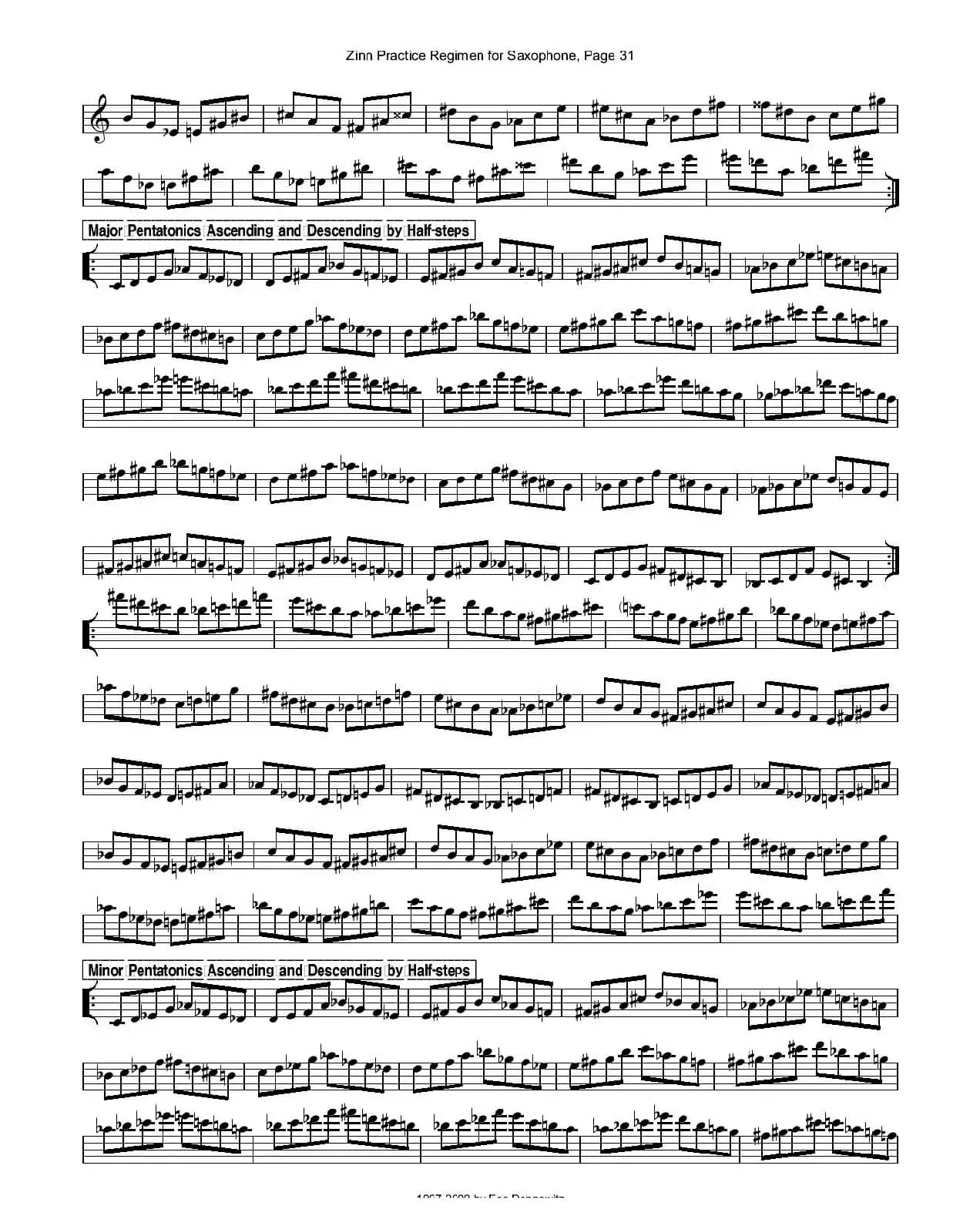 ZinnRegimenSax2009练习曲