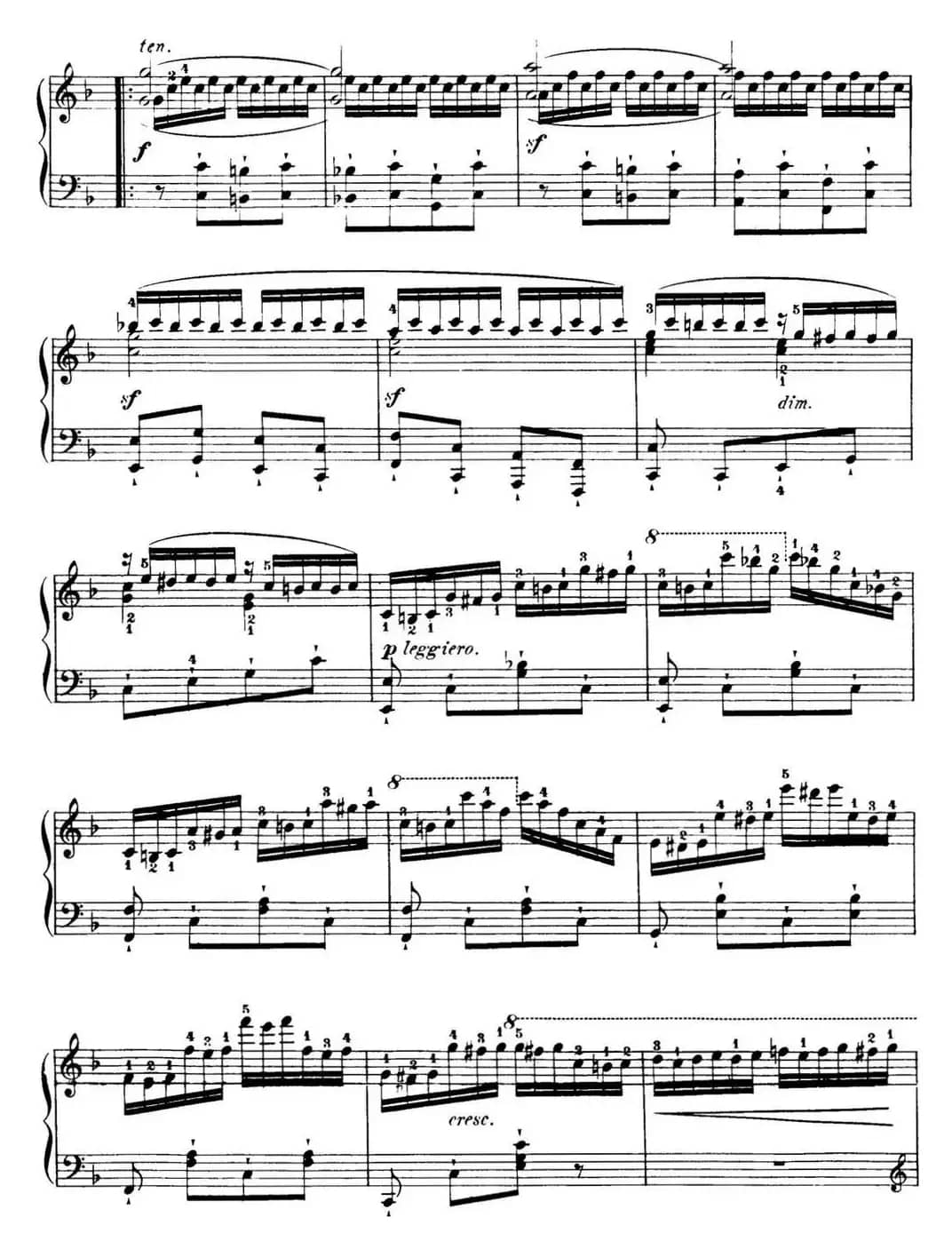 40首车尔尼Op.299钢琴快速练习曲（NO.40）