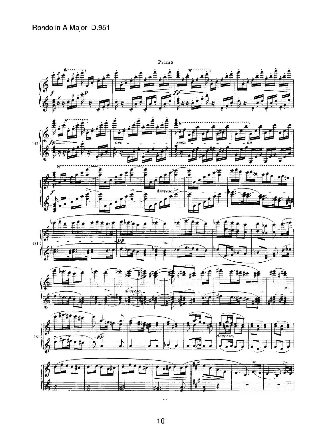 Grand Rondeau in A Major Op.107（A大调回旋曲·四手联弹）