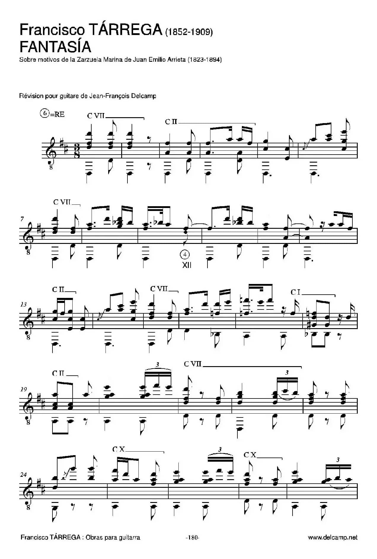 《塔雷加作品全集》第10部分（古典吉他）