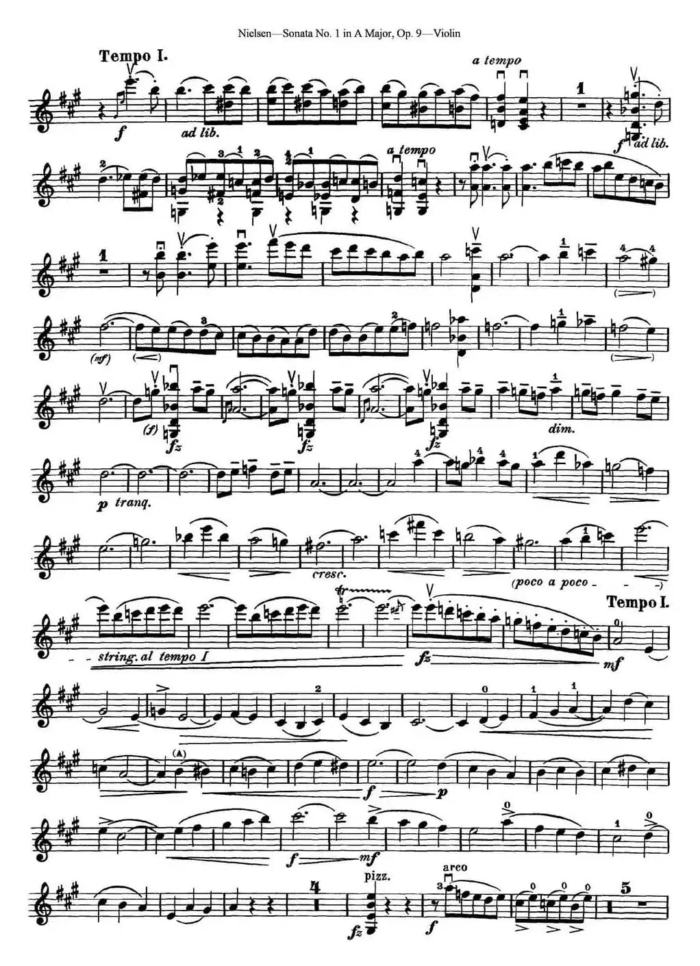 Violin Sonata No.1 in A Major Op.9