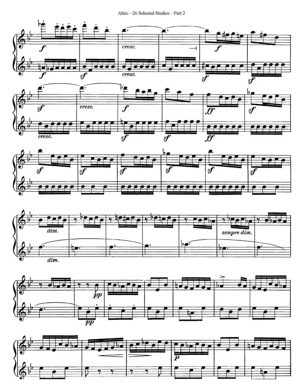 阿尔泰斯26首精选长笛练习曲（NO.22）