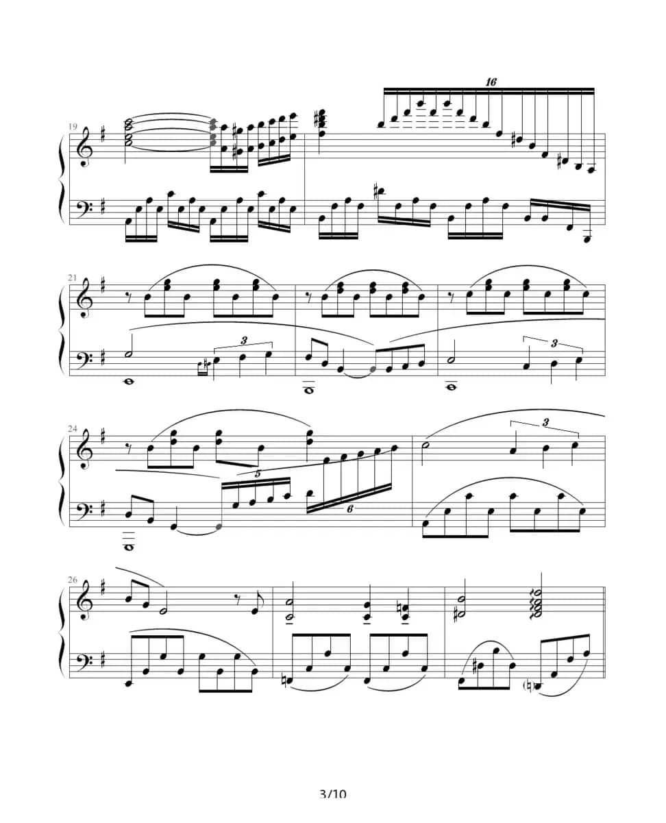 星空的旋律（滴漏制谱版）