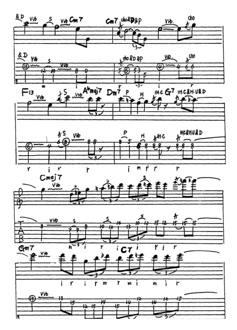 电吉他练习曲（三）（电吉他）