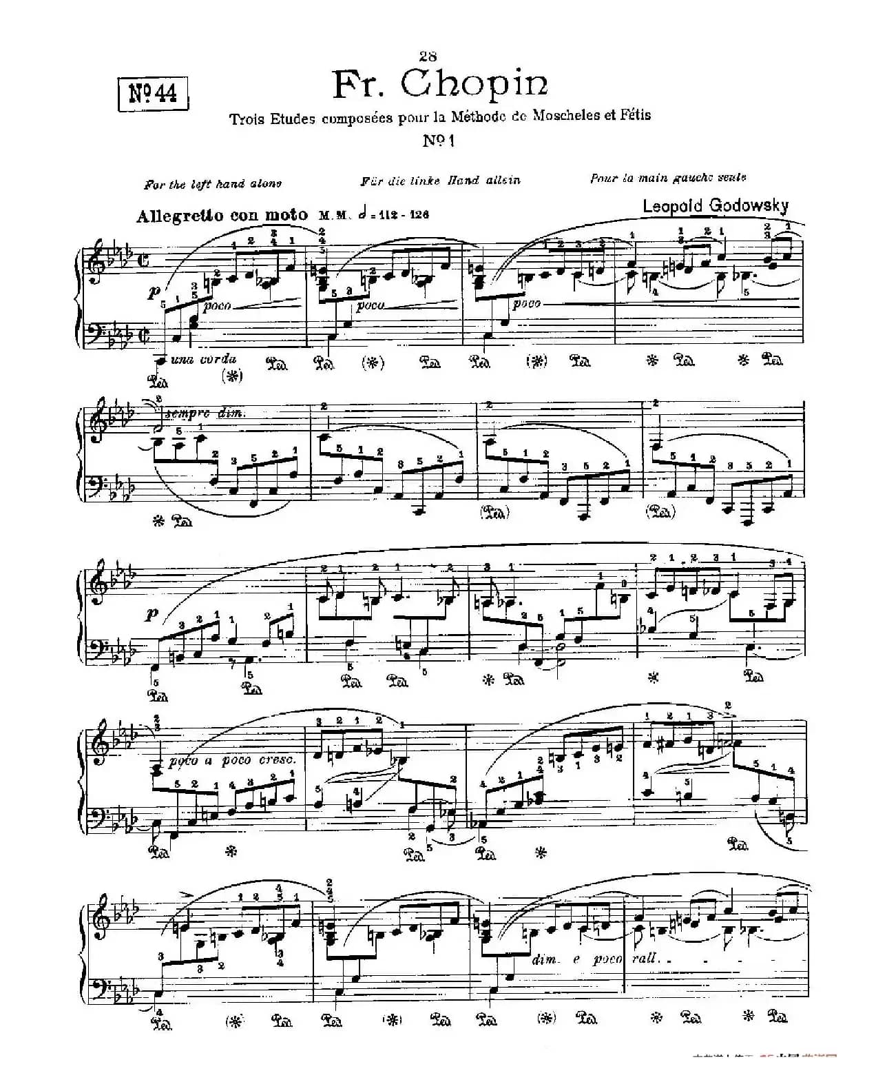 53首以肖邦练习曲为素材而作的练习曲（No.44）