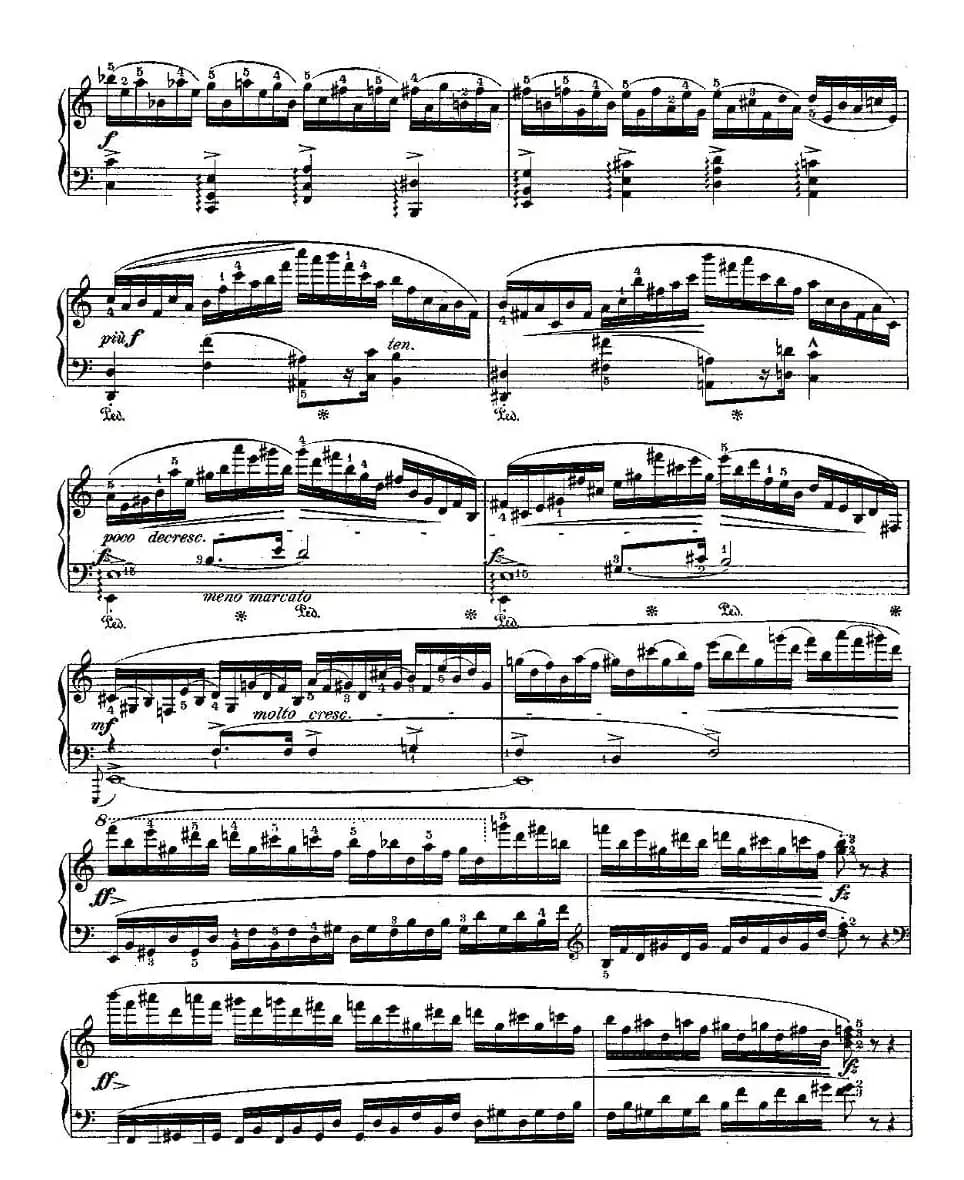 肖邦钢琴练习曲，Op.25之十一