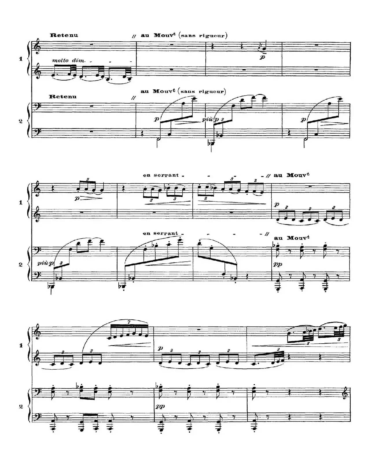 Six Epigraphes Antiques（6首古代墓志铭·四手联弹·Ⅳ）