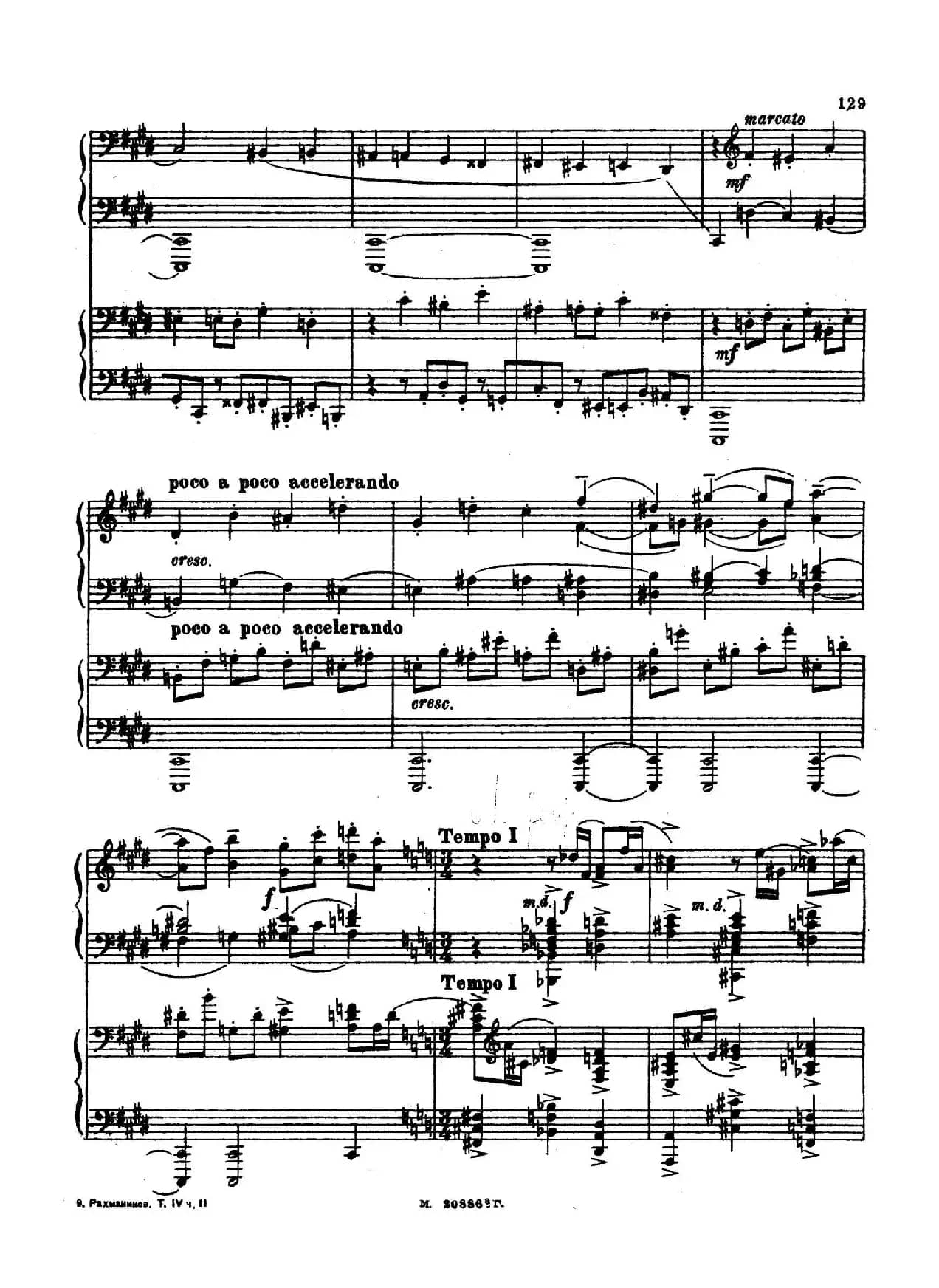 交响舞曲 Symphonic Dance Op.45（双钢琴）