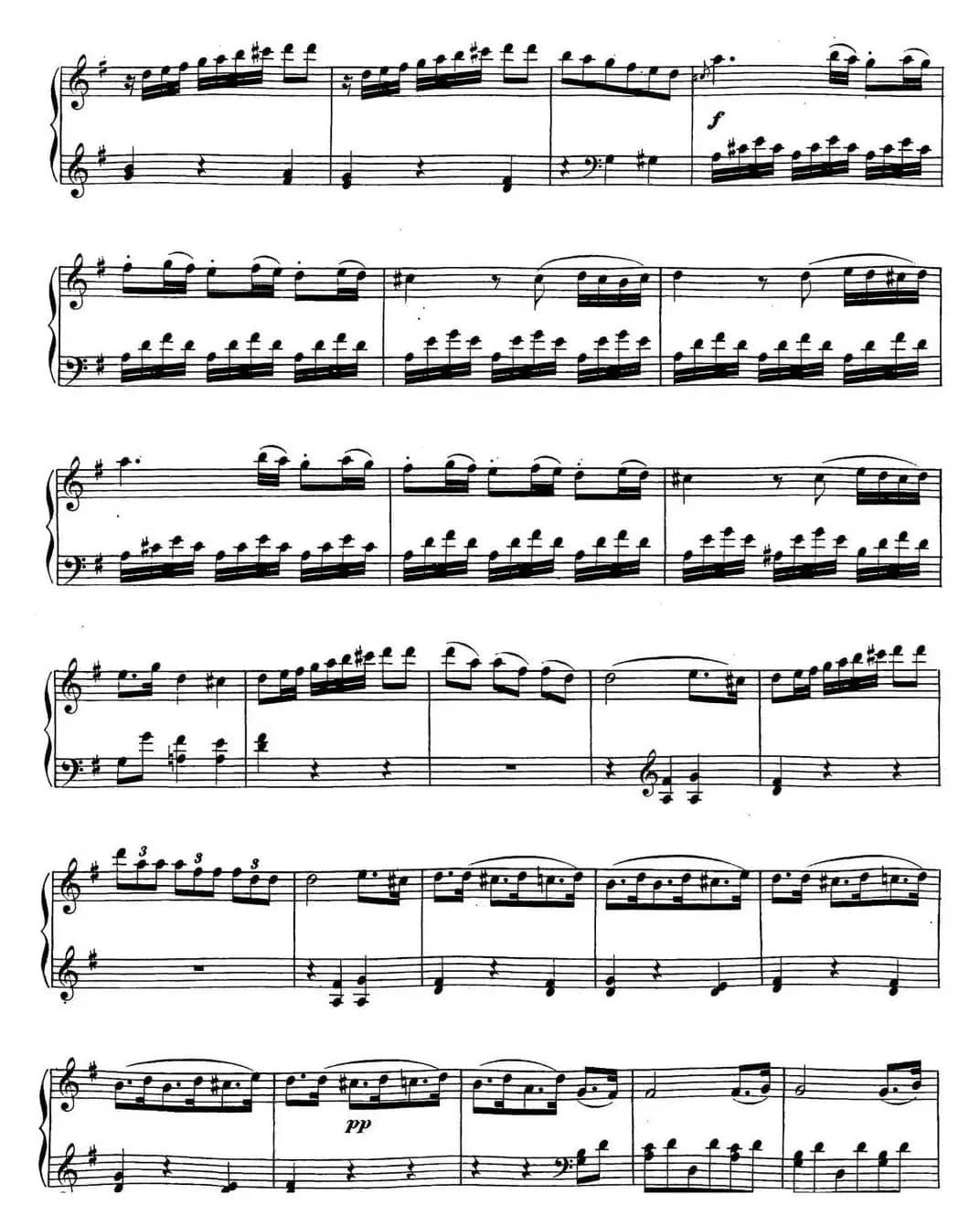 贝多芬钢琴奏鸣曲20 G大调 Op.49 No.2 G major