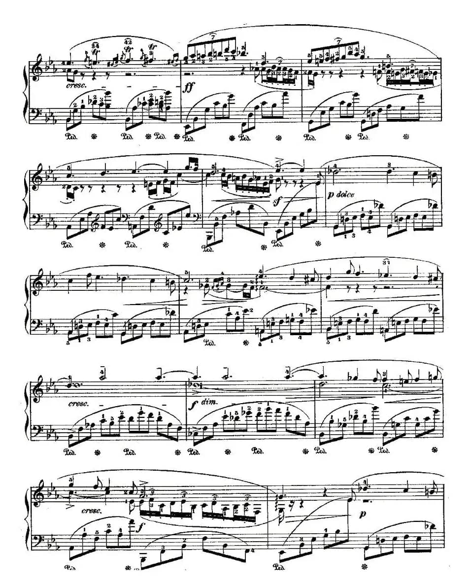 降E大调夜曲Op.55－2（Deux  Nocturnes）