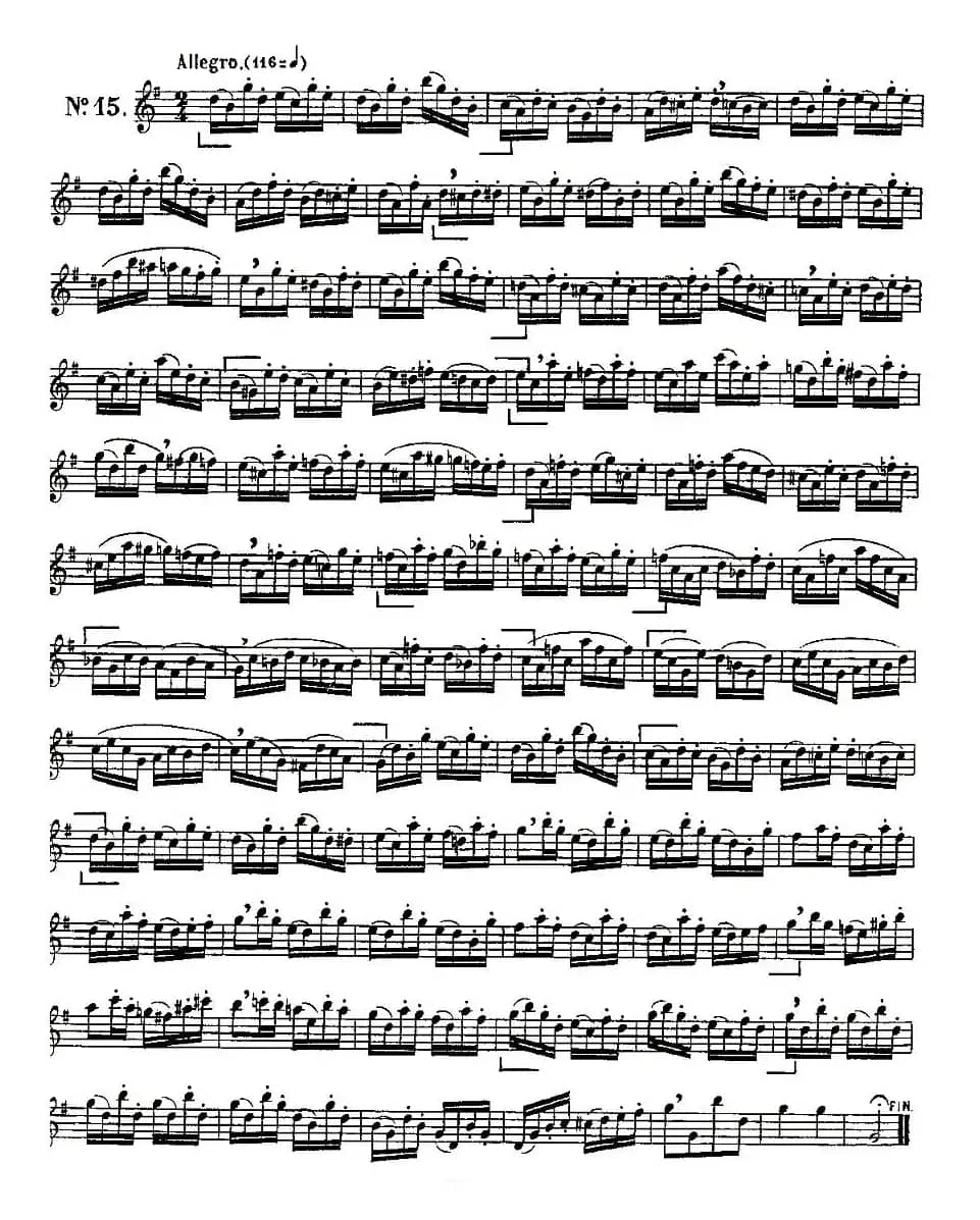 Klose Etudes Chantantes Pour Saxophone（KLOSE的15首练习曲集）