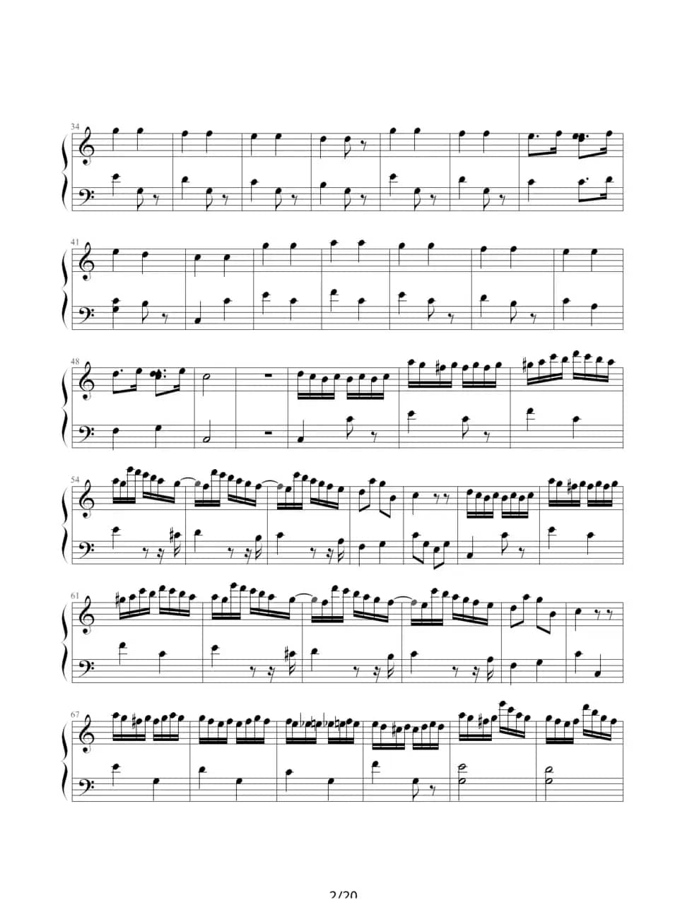 小星星变奏曲—莫扎特