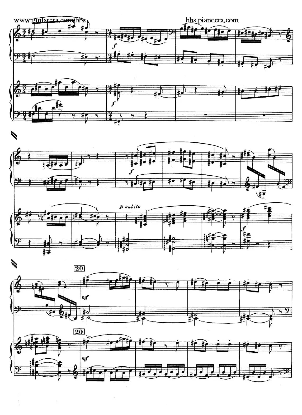 Piano Concerto in c-sharp Minor（升c小调钢琴协奏曲·第三乐章）