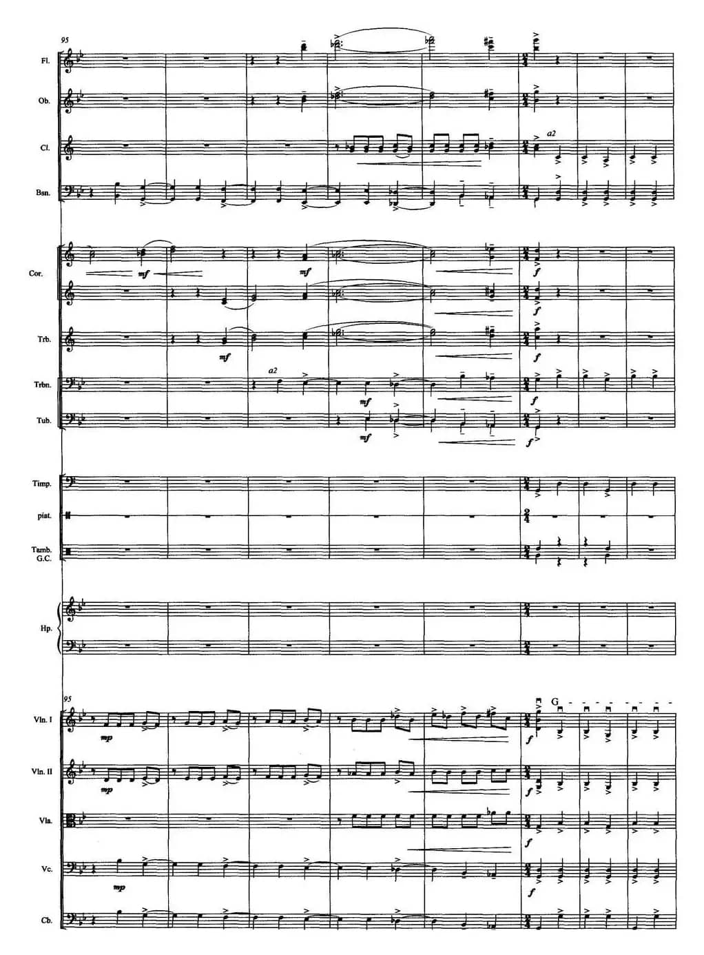 壮美的牧歌（交响音诗、总谱）