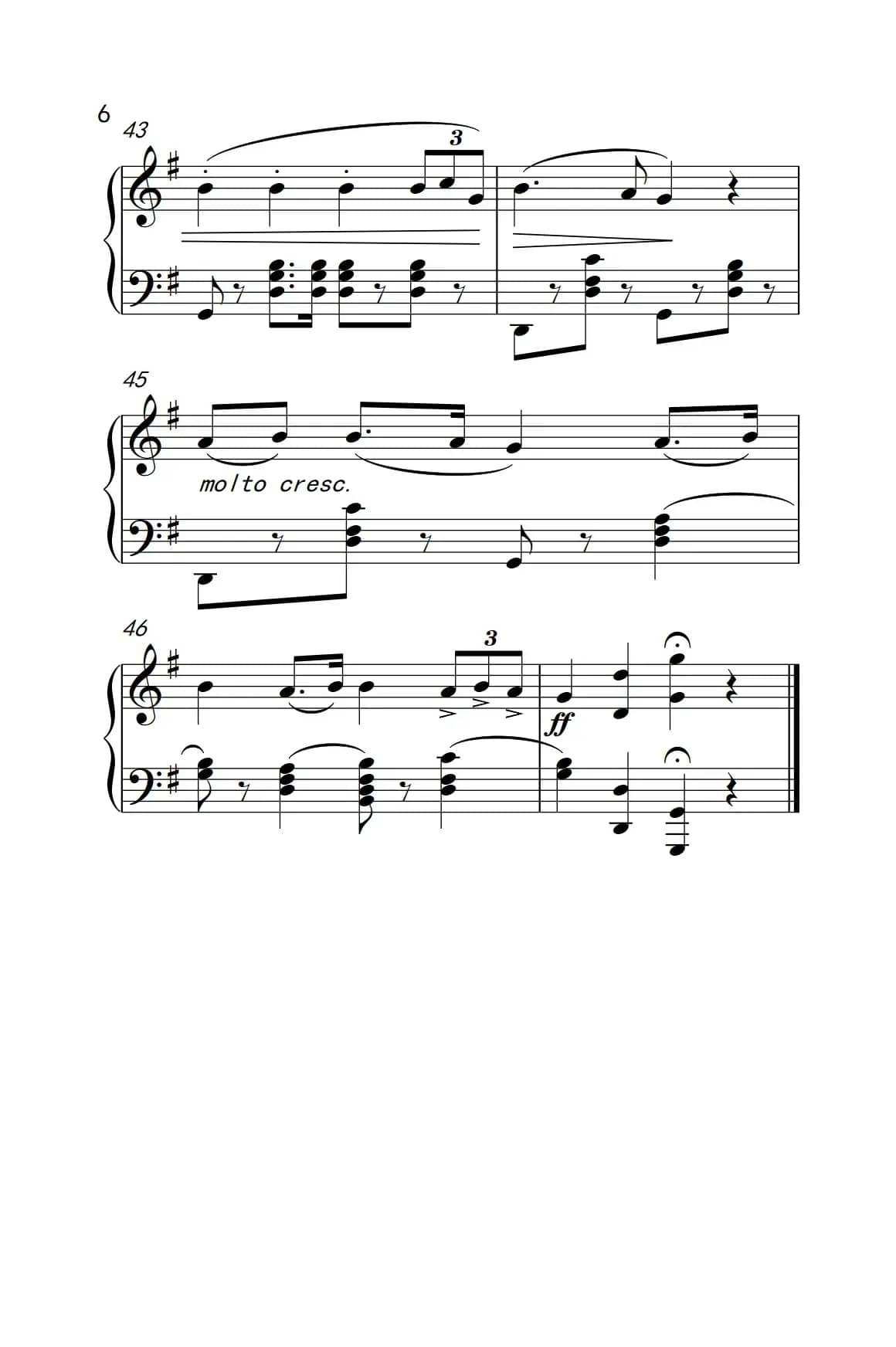 大进行曲（老年大学 钢琴教程 3）