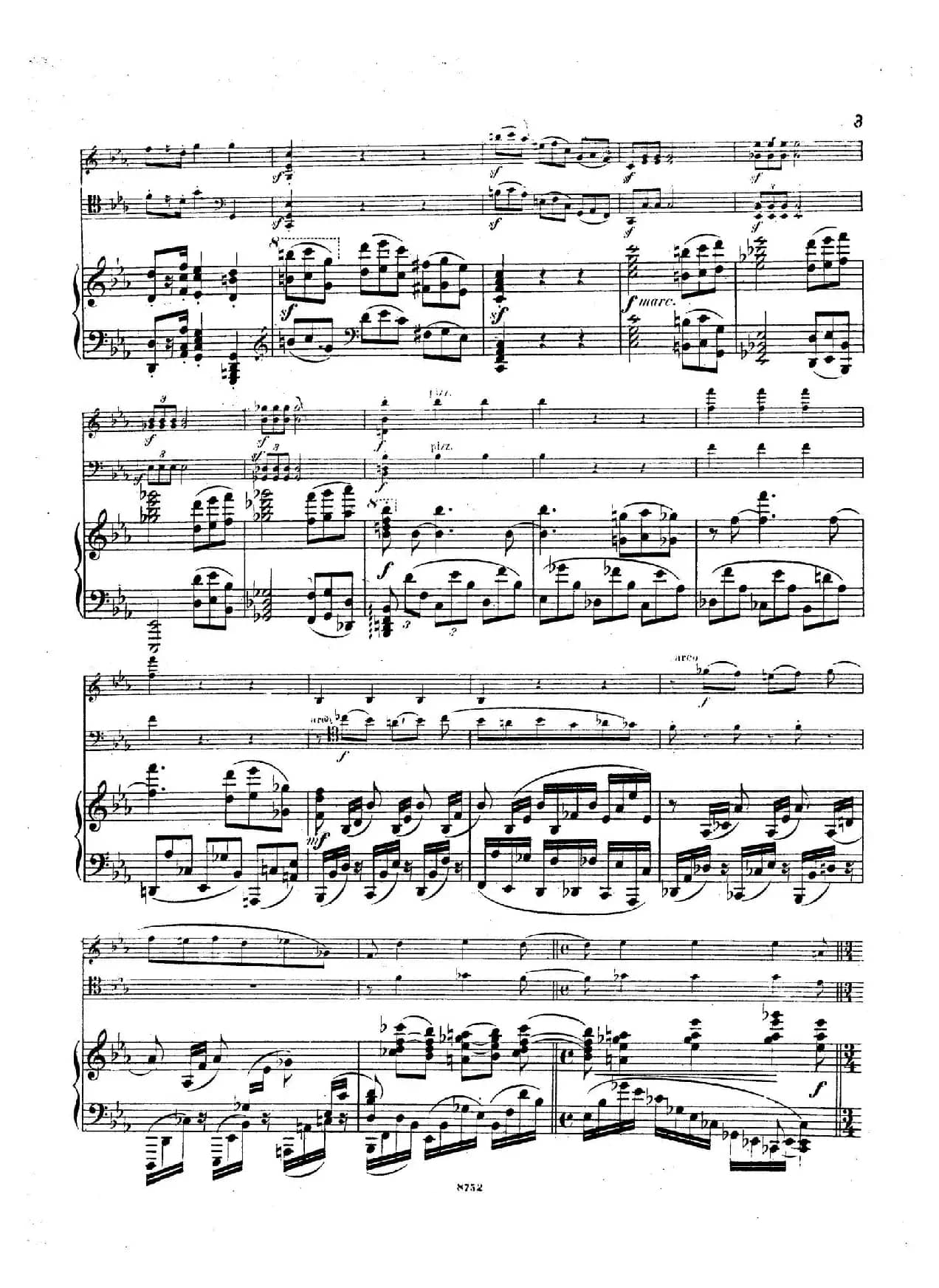 Piano Trio No.3 in c Minor Op.101（c小调第三钢琴三重奏）