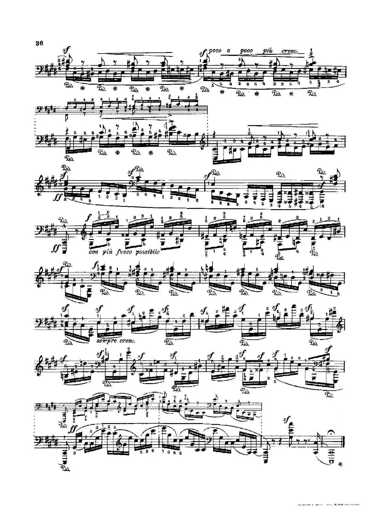 53首以肖邦练习曲为素材而作的练习曲（No.6）