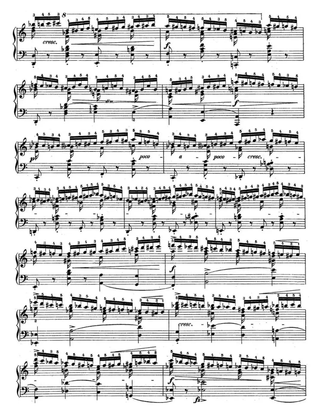 肖邦练习曲2 Op.10 No.2 a小调 A minor