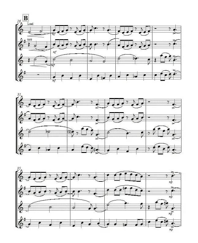 Yellow Jazz（saxophone quartet、四重奏）