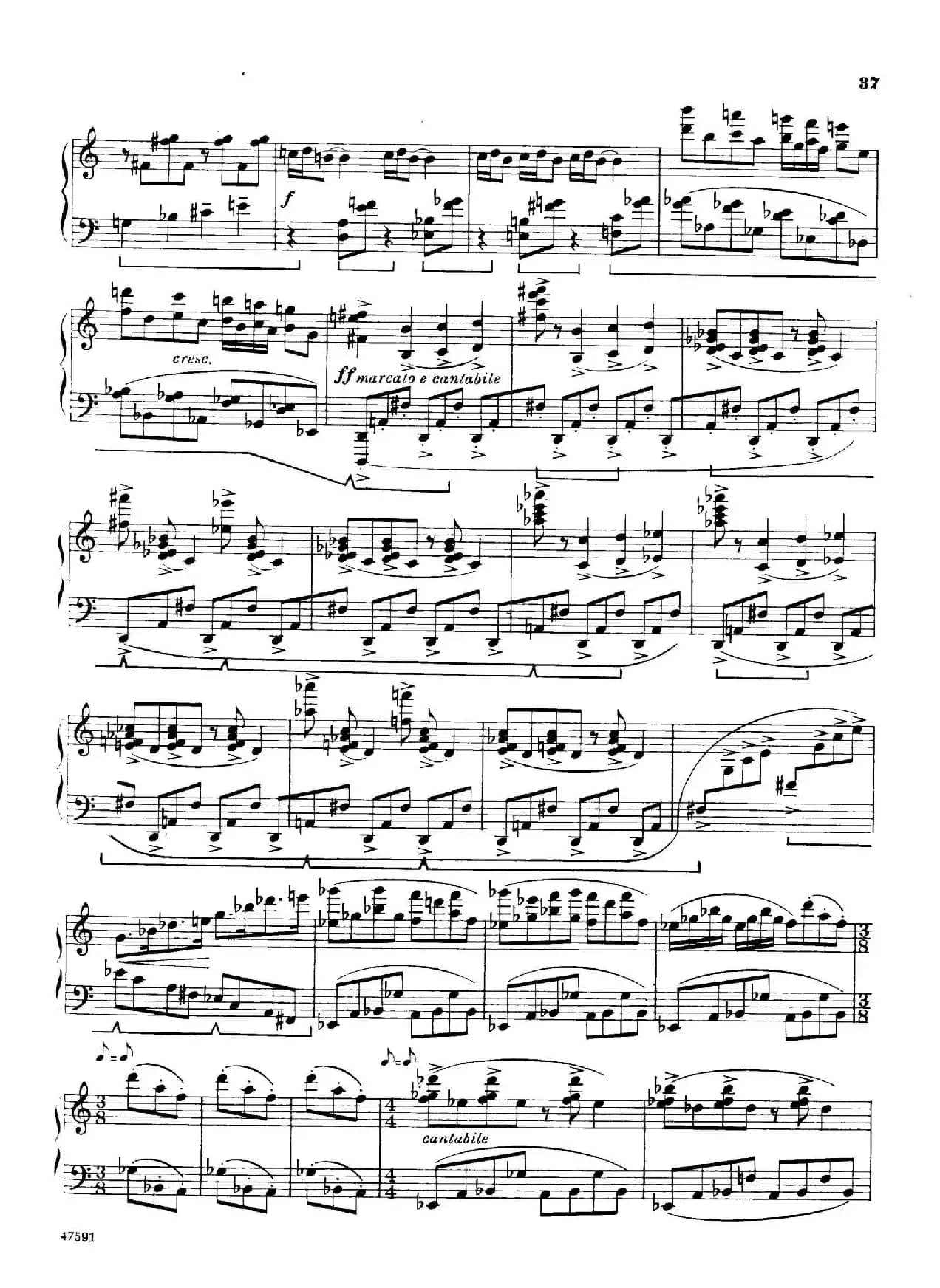 Piano Sonata in E-flat Major Op.95（降E大调钢琴奏鸣曲·Ⅲ）