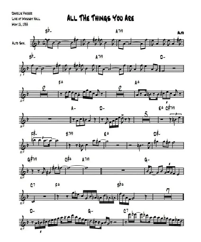 All The Things You Are