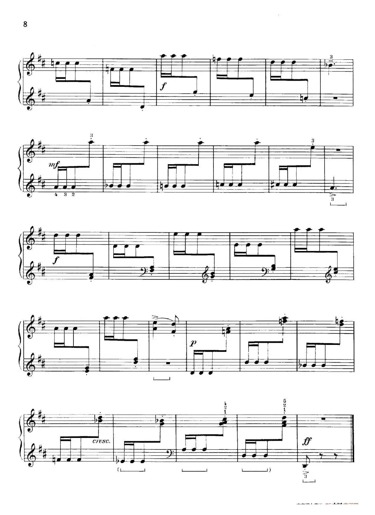 Thirty Pieces For Children Op.27（30首儿童钢琴曲 1—5）