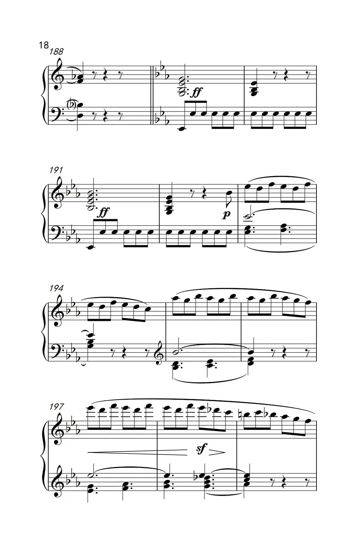 奏鸣曲 Opus 7 第一乐章（贝多芬奏鸣曲集 2）