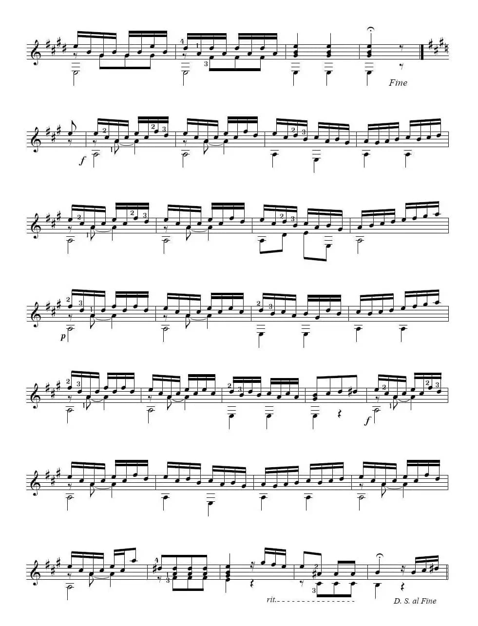 卡路里精选初级古典吉他小品29首之29