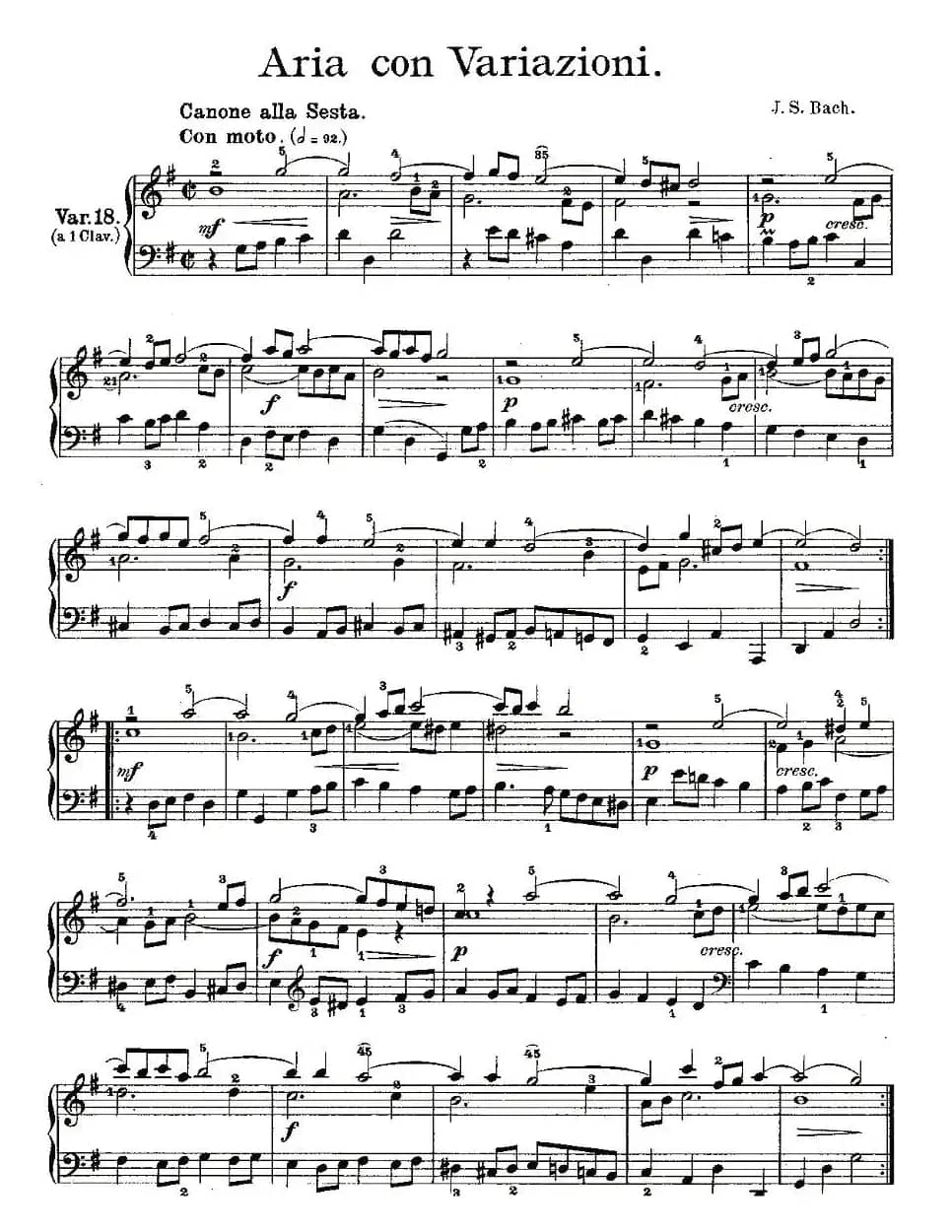 Aria con Variazioni 之18