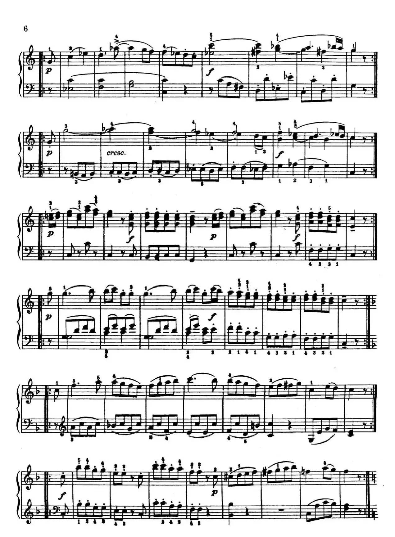 6 Viennese Sonatinas K.439b（6首维也纳小奏鸣曲·Ⅰ）