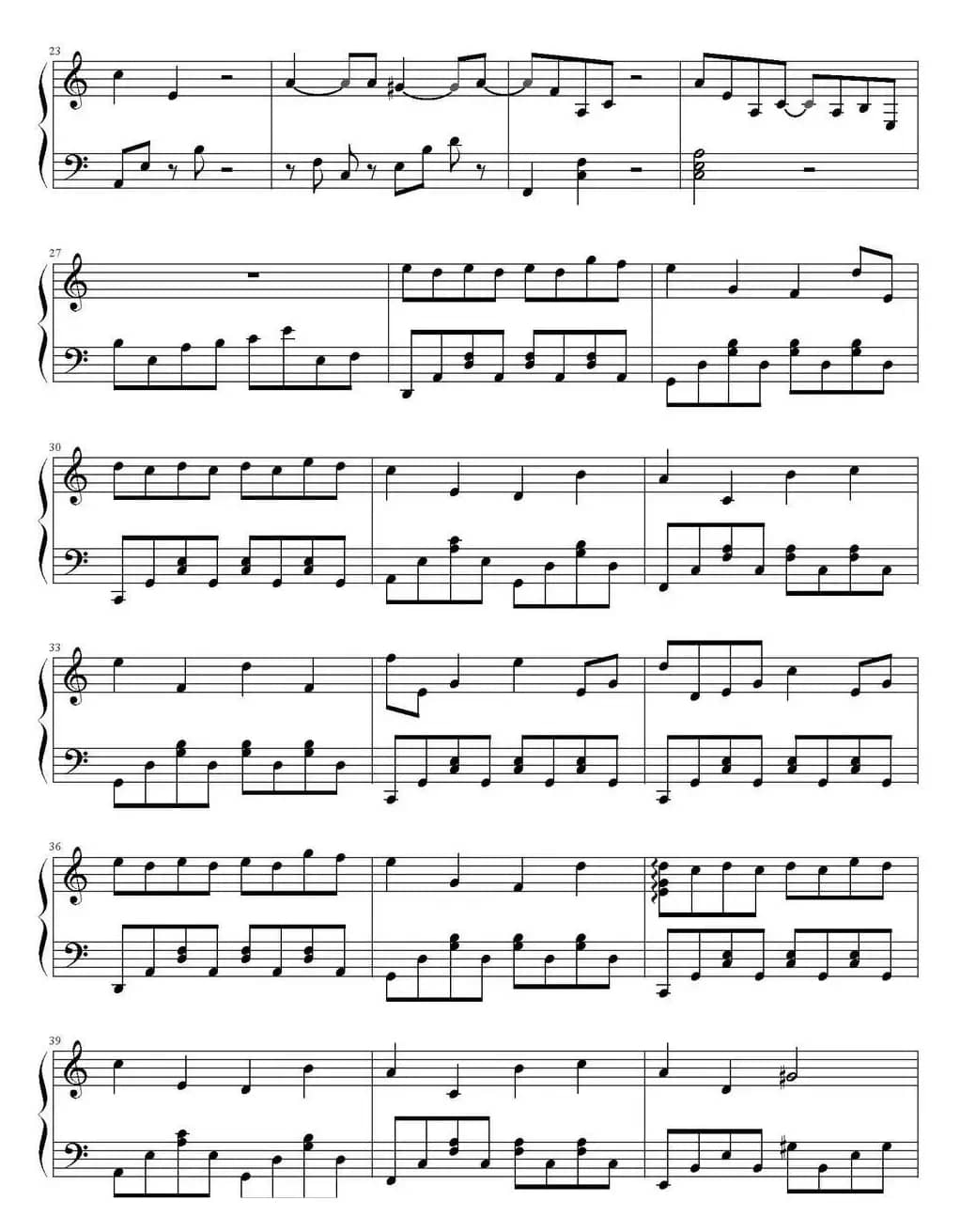 《胜女的代价》插曲（悲怆奏鸣曲第三乐章慢板）