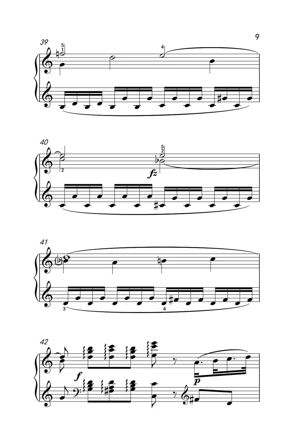 第九级1.C大调奏鸣曲 第一乐章 Hob.XVI 50（中央音乐学院 钢琴（业余）考级教程 7-9级）