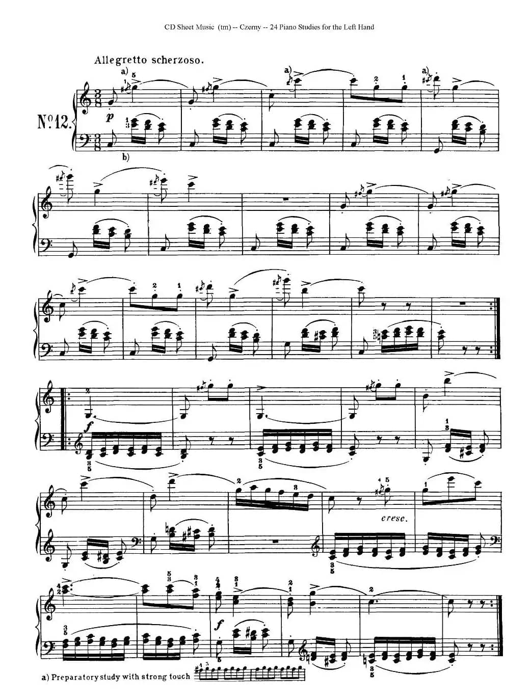 Czerny - 24 Piano Studie（8—16）（车尔尼 - 24首钢琴练习曲）