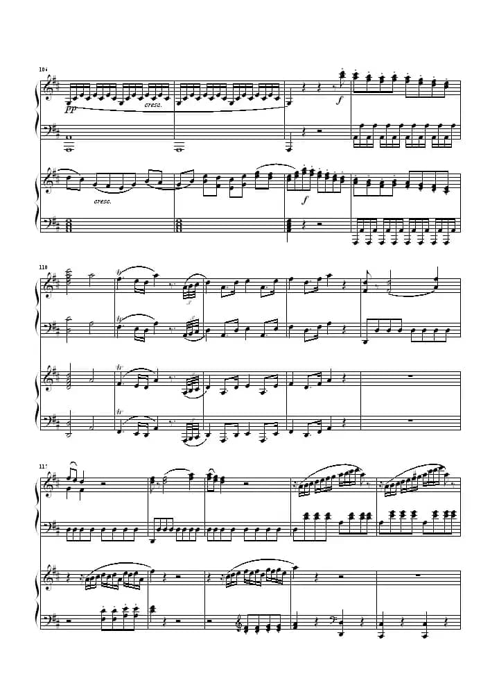 D大调双钢琴奏鸣曲K448第一乐章