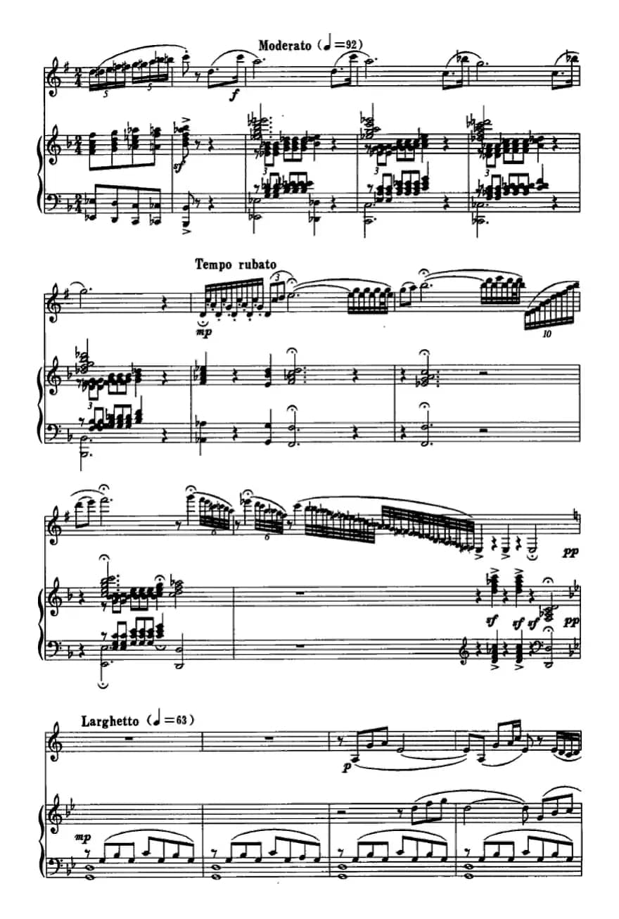 西拉穆轮河随想曲（单簧管+钢琴）