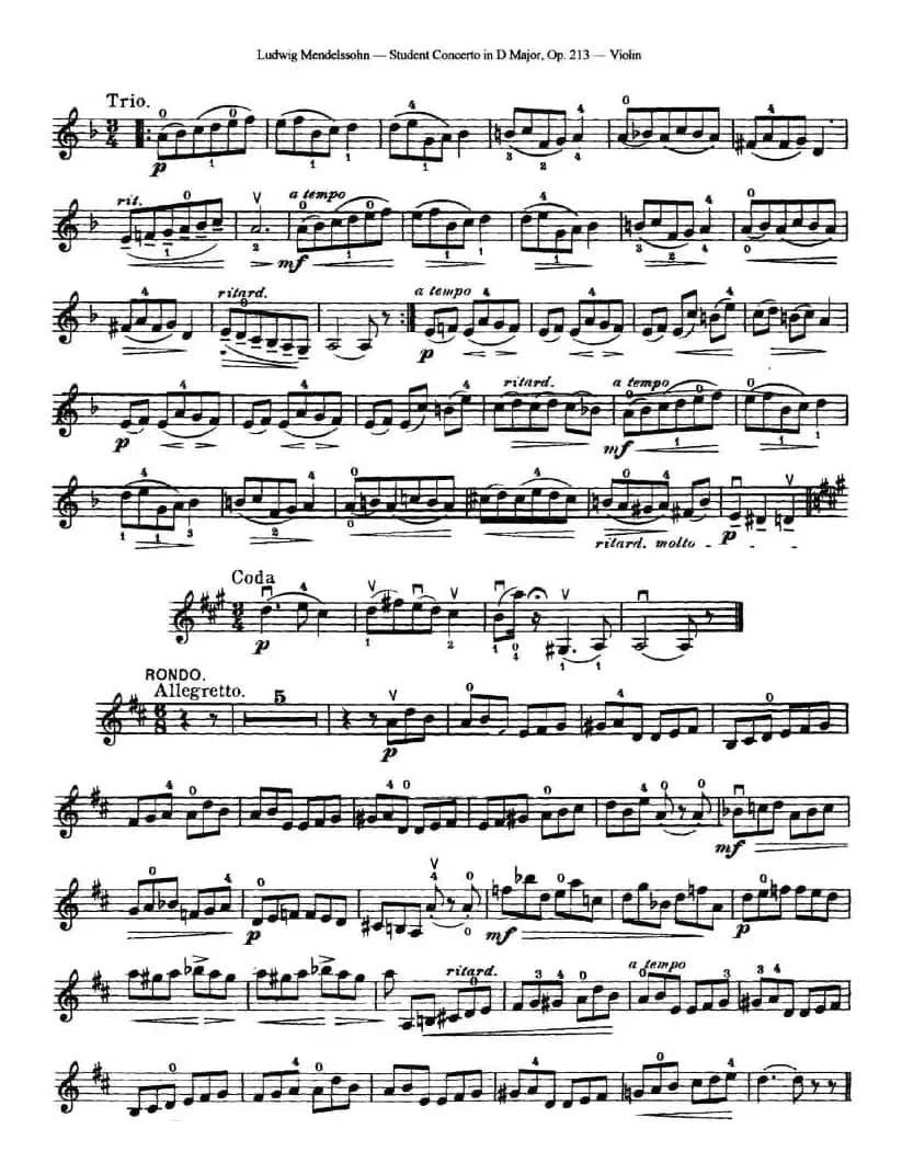 Student Concerto in D Major