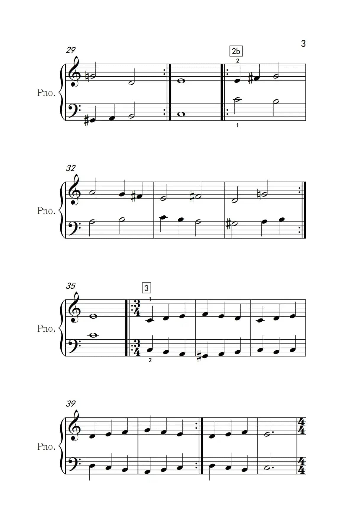附录：基础练习（巴托克 小宇宙 钢琴教程 1）